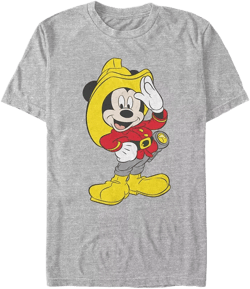 Men's Mickey Firefighter Short Sleeve T-Shirt
