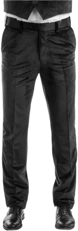 Men's Skinny Modern Fit Velvet Tuxedo Dress Pants