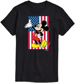 Hybrid Apparel Mickey Flag Mens Short Sleeve Tee