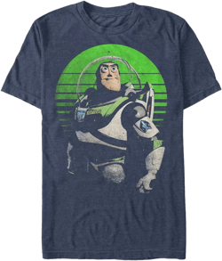 Disney Pixar Men's Toy Story Buzz Sight on Stars Short Sleeve T-Shirt