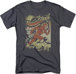 Dc Mens DC Comics Flash Just Passing Through Short Sleeve Adult Tee / T-Shirt