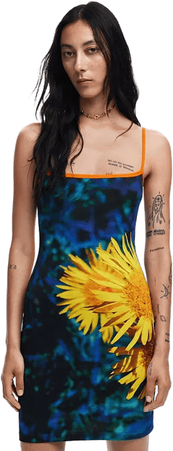 Women's Sunflower midi dress