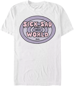 Men's Pastel Sick Sad World Eye Logo Short Sleeve T- shirt