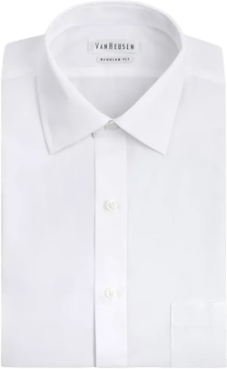 Men's Classic-Fit White Poplin Dress Shirt