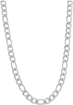 Stainless Steel Figaro Chain Necklace