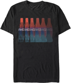 Men's Bottle Repeating Fade Short Sleeve T- shirt