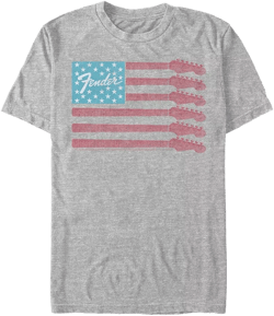 Men's Guitar Flag Short Sleeve Crew T-shirt
