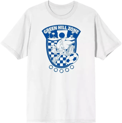 Sonic the Hedgehog Big & Tall Sonic Soccer Badge White Tshirt - 4XLB