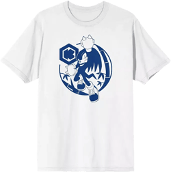 Sonic the Hedgehog Big & Tall Modern Character White Graphic Tee - 4XLB