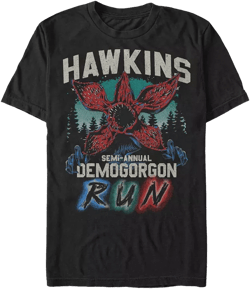 Men's Stranger Things Hawkins Runner Short Sleeve T-shirt