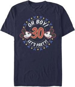 Men's Oh Boy Mickey 30 Short Sleeve Crew T-shirt
