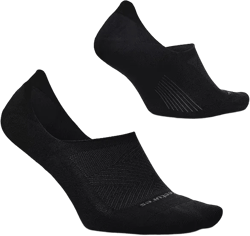 Feetures Men's Elite Light Cushion Invisible - Running Socks for Women and Men - Athletic Compression Socks - Moisture Wicking - X-Large, New Black
