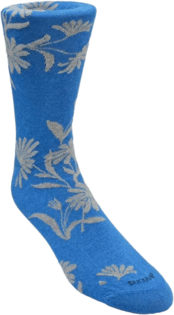 Men's Large Floral Dress Sock