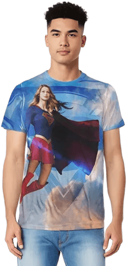 Mens Up In The Sky (Front/Back Print) Short Sleeve Adult Poly Crew Tee / T-Shirt