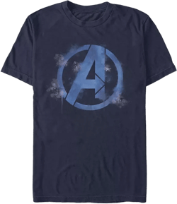 Men's Avengers Spray Logo Short Sleeve Crew T-shirt