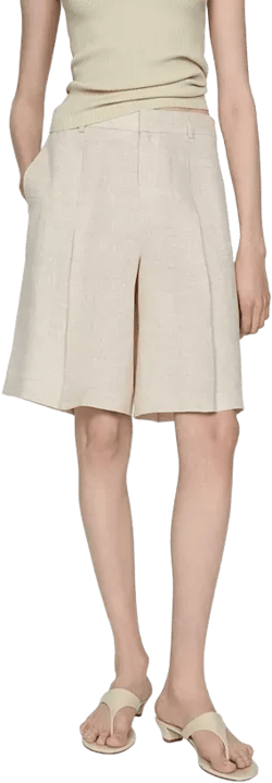 Women's Linen Bermuda Shorts