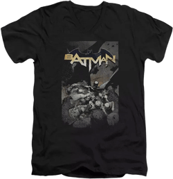 Men's One Short Sleeve Adult V Neck Premium Cotton Tee / T-Shirt