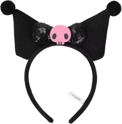 Kuromi Soft Plush Fabric Cosplay Headband