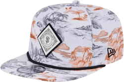 Men's White San Francisco Giants Printed Island Golfer Snapback Hat