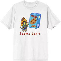 Big & Tall Nickelodeon Plankton Seems Legit White Short Sleeve Graphic Tee - 4XLB