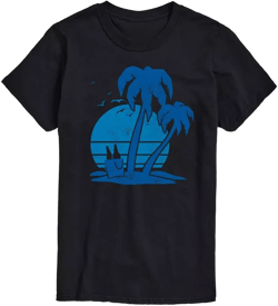 Hybrid Apparel Beach and Beer Mens Short Sleeve Tee