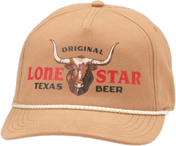 American Needle Men's Brown Lone Star Beer Canvas Cappy Adjustable Hat