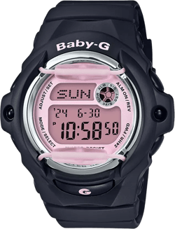 Women's Digital Black Resin Strap Watch 42.6mm
