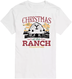 Men's Yellowstone Christmas Ranch Rules Short Sleeve Tee