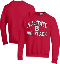 Men's Red NC State Wolfpack High Motor Pullover Sweatshirt