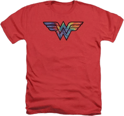 Men's DC Comics Wonder Woman Wonder Woman Tie Dye Logo Adult Heather Tee / T-Shirt