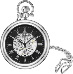 Vintage Hand-wind 47mm Skeleton Pocket Watch