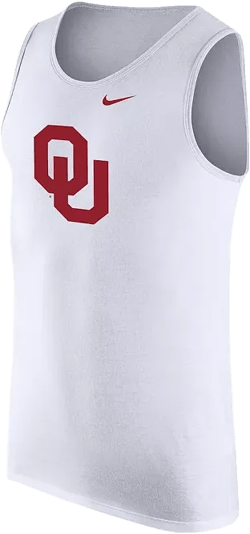 Men's White Oklahoma Sooners Tank Top
