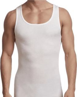 Premium Cotton Men's 2 Pack Tank Top, Plus