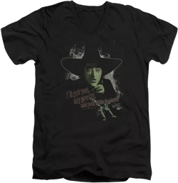 Mens And Your Little Dog Too Short Sleeve Adult V Neck Premium Cotton Tee / T-Shirt