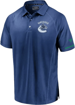 Men's Blue Vancouver Canucks Authentic Pro Rinkside Polo Shirt