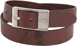 Men's Oklahoma State Cowboys Brandish Leather Belt - Brown