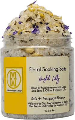 OMM Collection Floral Soaking Bath Salts Night Lily 8oz