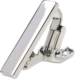 ConStruct Men's Silver Polished 1" Tie Bar