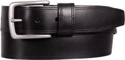 Men's Double Needle Stitched Leather Belt