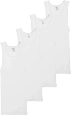 Men's 4-Pack Cotton Tank Tops