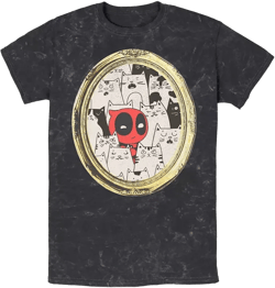 Men's Cats Rule Everything Around Me Short Sleeve Mineral Wash Tee