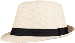 Men's Straw Fedora Hat