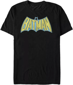 DC Men's Batman Retro Cape Logo Short Sleeve T-Shirt