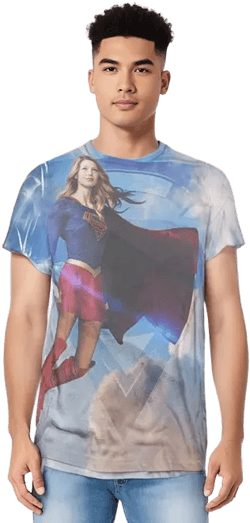 Mens Up In The Sky (Front/Back Print) Adult Poly/Cotton Short Sleeve Tee / T-Shirt