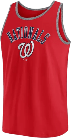Men's Red Washington Nationals Bet Tank Top