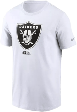 Men's White Las Vegas Raiders Faded Essential T-Shirt