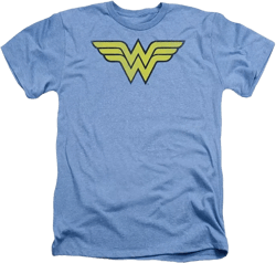 Men's DC Comics Wonder Woman Ww Logo Distressed Adult Heather Tee / T-Shirt