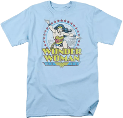 Men's DC Comics Wonder Woman Star Of Paradise Island Short Sleeve Adult Tee / T-Shirt