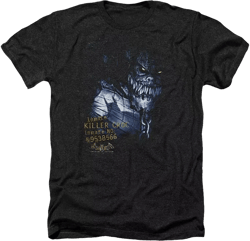 Arkham Asylum Mens Arkham Killer Croc Adult Heather Tee / T-Shirt