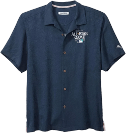 Men's Navy 2023 MLB All-Star Game Camp Button-Up Shirt